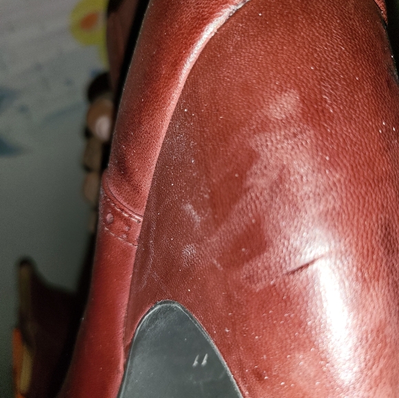 EUC Miz Mooz Wine Tallys Heeled Booties Size 11 - Picture 8 of 8